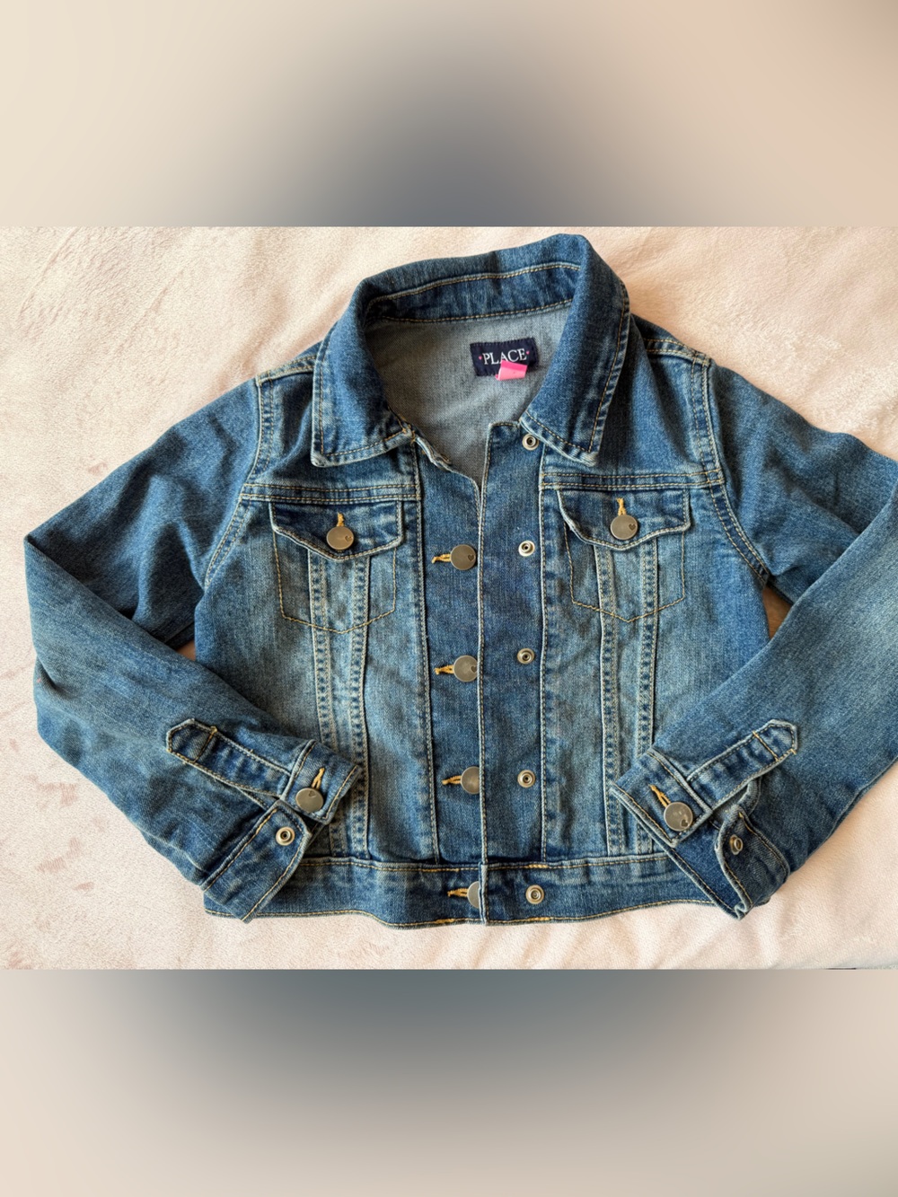 Place Girls' Blue Denim Jacket